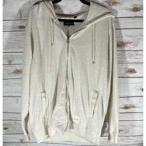 Five Four Men's XXL‎ Full Zip Hoodie Cream/Off White Casual Sweatshirt